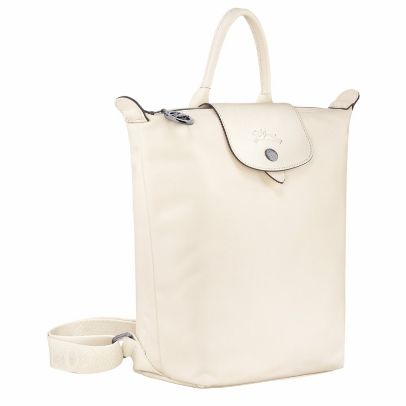 White Longchamp Le Pliage Xtra S Women's Backpack